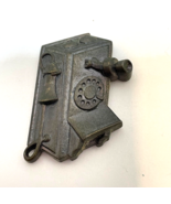 Vintage Metal Old Fashioned Telephone Refrigerator Magnet 2 x 1.25 Inches - £11.46 GBP