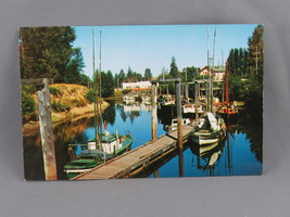 Vintage Postcard - Salmon Boats Courtenay Canada - Blackthorne Enterprises - £11.79 GBP