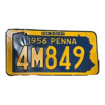 1956 Pennsylvania License Plate Tag 4M849 Man Cave Garage Classic Car Decor - £13.27 GBP