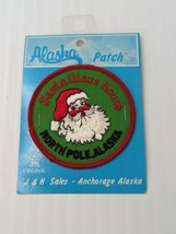 Vintage SANTA CLAUS HOUSE North Pole Alaska Souvenir Iron On Patch New O... - £13.95 GBP