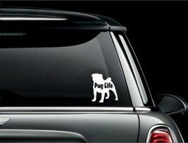 Pug Life Car Truck Window Cut Vinyl Decal Sticker US Seller US Made - £5.40 GBP+