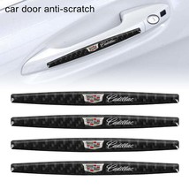 Brand New 4PCS Cadillac Real Carbon Fiber Anti Scratch Badge Car Door Ha... - $20.00