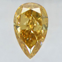 Pear Shape Diamond Real Fancy Brown Color Loose 0.52 Carat SI2 IGI Certificate - £389.56 GBP