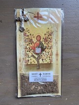 Original Jerusalem Cross Earth Olive Leaf Holyland Israel Gift Holy Land - $10.33 CAD