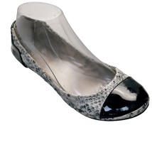 ARTURO CHANG Women Shoes Ballet Flats Black Patent/Snake Size 7M - £21.13 GBP