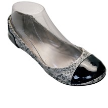 ARTURO CHANG Women Shoes Ballet Flats Black Patent/Snake Size 7M - $512.99 MXN