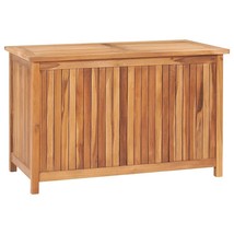 vidaXL Patio Storage Box 35.4&quot;x19.7&quot;x22.8&quot; Solid Wood Teak - £186.23 GBP