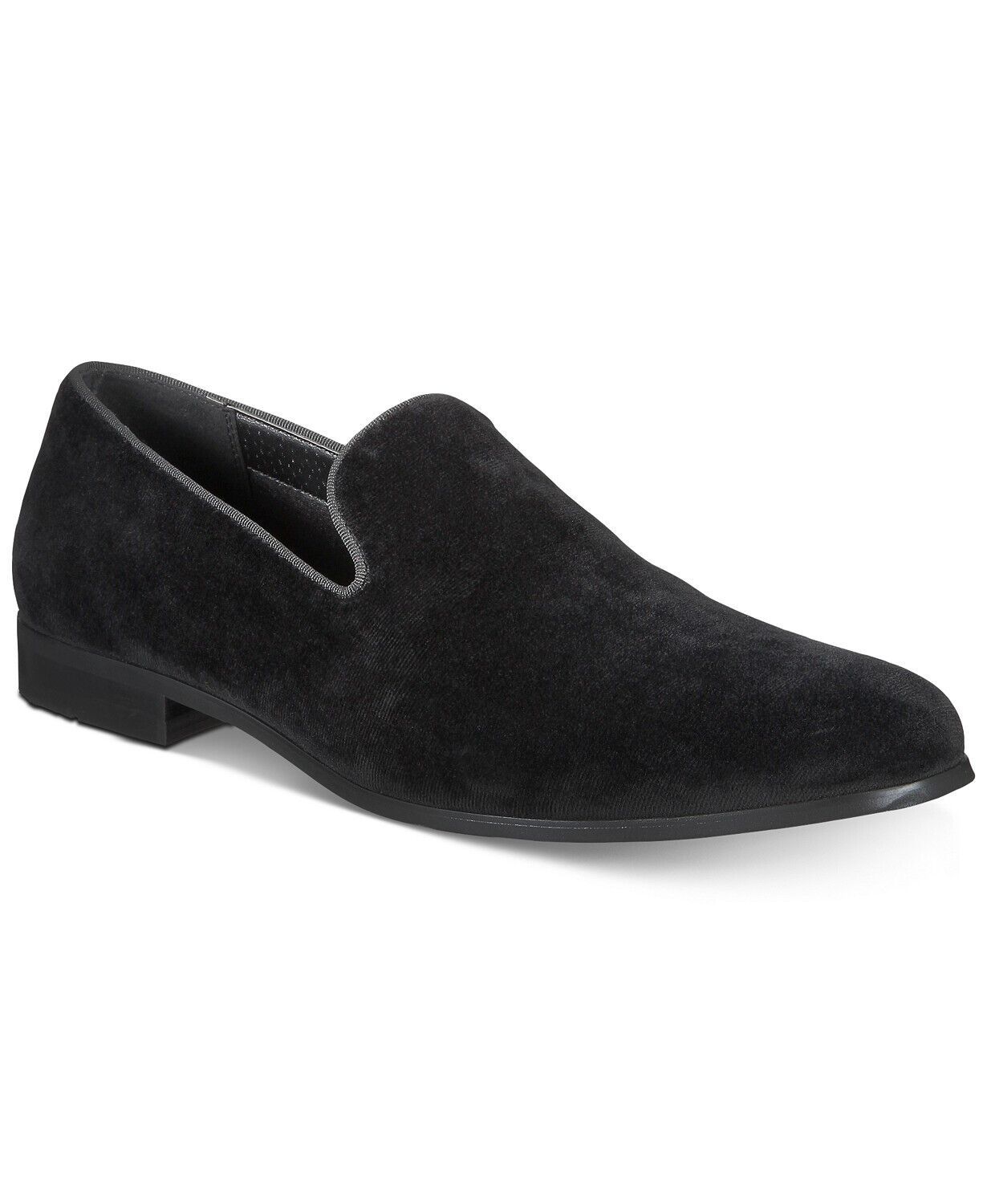 Primary image for INC International Concepts Men Slip On Plain Toe Loafers Trace Black Velvet