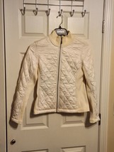Prana Diva Cream Quilted Jacket Lightweight Small - $29.69