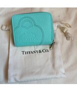 NEW Authentic Tiffany & Co Return to Tiffany Blue Compact Zip Wallet w/DUST BAG - $316.75