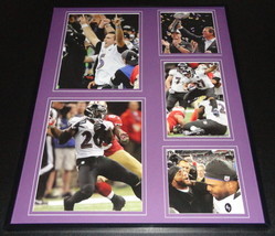 2012 Baltimore Ravens Super Bowl XLVII Framed 16x20 Photo Collage Flacco - £62.01 GBP