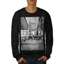 Brooklyn Urban Street Jumper Grey City Men Sweatshirt - £15.41 GBP