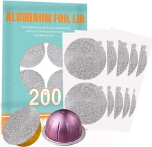 CAPMESSO Aluminum Foils Lids to Reuse Vertuoline Capsules Coffee Pods Compatible - £25.50 GBP