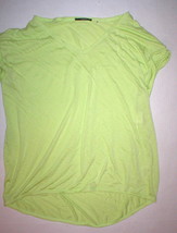 New Womens NWT $78 Tahari Clara Top Lime Sorbet Green Small S Short Slee... - £26.46 GBP