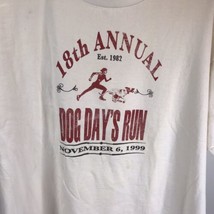 Vintage 90s Tee Dog Days Run Florida Veterinary Running t-shirt XL 1999 ... - $14.84