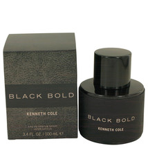 Kenneth Cole Black Bold Eau De Parfum Spray 3.4 Oz For Men  - £33.91 GBP