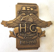 Harley Davidson Motorcycles HOG Pin Tac 15 Anniversary Harley Owners Group Vest - $9.99