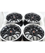 New DDR R1 16x7 5x100/114.3 35mm Black Polished Lip 16" Wheels Rims (Set... - $679.00