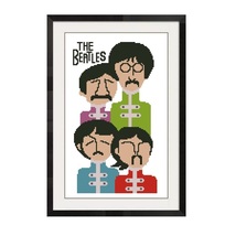 All Stitches - Beatles Cross Stitch Pattern In Pdf -072 - $2.75