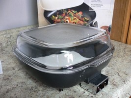RIVAL Electric Skillet Model # S12P - NEW IN BOX! W/ Vintage Glass Lid Extra! - £92.47 GBP