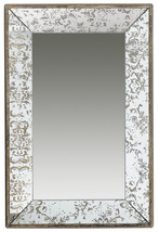 Antique Style Frameless Rectangle Wall Mirror Tray 24&quot;X15&quot; - £64.10 GBP