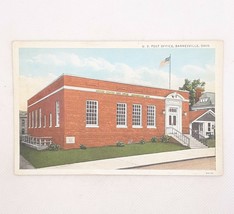 1942 Barnesville OH Post Office Curt Teich Postcard Posted - $9.74