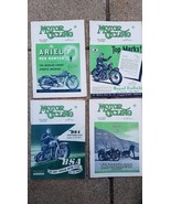 4 VINTAGE MOTOR CYCLING MOTORCYCLE BRITISH UK MAGS 1951 BSA NORTON ARIEL... - £33.47 GBP