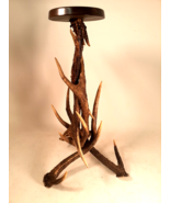 Rare Vintage Antler Smoking Stand/Plant Stand, 24&quot; Tall, Very Nice! - £120.34 GBP