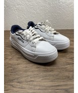 Nautica Hycrest White Blue Tennis Shoes #361726 Woman&#39;s Size 7.5 Sneaker... - $24.44 CAD