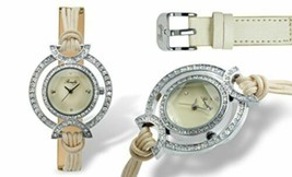 NEW Romilly 14027 Women&#39;s Reef Knot Collection Off White Leather Unique Watch - £11.93 GBP