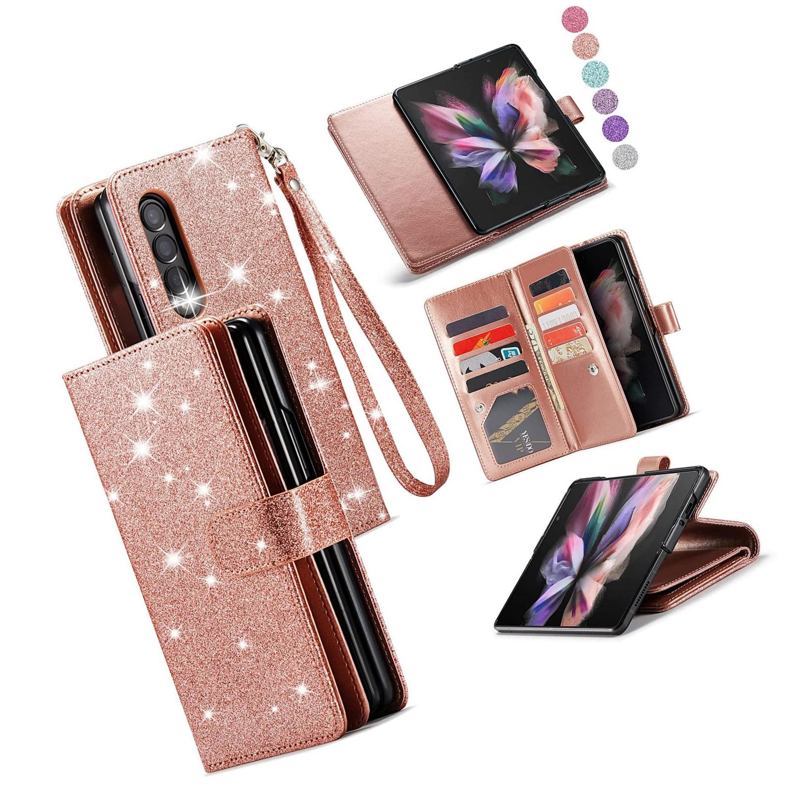 Fold 3 Case Galaxy Z Fold 3 Case Wallet for Women