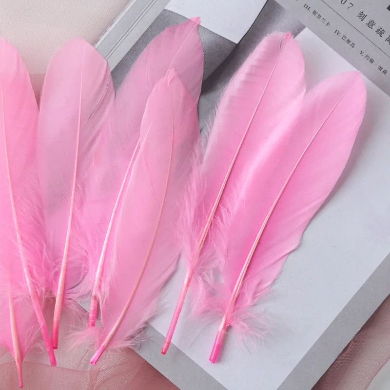 House Home 15Cm-20Cm Big Natural Goose Feathers For Crafts Decoration Carnival J - £19.98 GBP