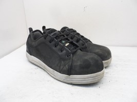Skecher Men&#39;s Steel Toe Steel Plate Skate Safety Work Shoes 99999071 Black 10M - £22.69 GBP