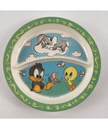 Looney Tunes Divided Toddler Plate Child Bugs Sylvester Tweety Bird Zak ... - $20.23 CAD