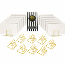 20 Gold Place Card Holders with Cards – Wedding Table Number Stands Decor - $16.80