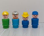 Fisher-Price Little People vintage lot ferry boat captain construction w... - $24.74