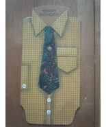 Vintage Hallmark Men&#39;s Shirt &amp; Tie Birthday Card - £4.71 GBP