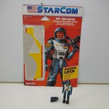 SGT RED BAKER W/Card Starcom 1986 Coleco Vintage Action Figure - $34.99