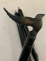 Antique Brass Bird Head Handle Victorian Wooden Walking Stick Designer C... - £26.43 GBP