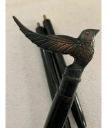 Antique Brass Bird Head Handle Victorian Wooden Walking Stick Designer C... - £26.02 GBP