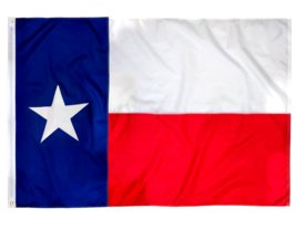 valley forge perma-nil texas state flag 3 x 5 ft (36x60 in) nylon brass ... - $14.75