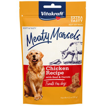 [Pack of 3] Vitakraft Meaty Morsels Mini Chicken Recipe with Beef and Ca... - £25.72 GBP