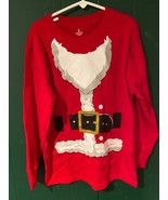 Boy&#39;s Santa Top Medium 8 Long Sleeve*Pre Owned* ccc1 - $13.66 CAD