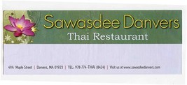 Sawasdee Danvers Thai Restaurant Menu Maple Street Danvers Massachusetts  - $15.84