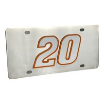 Orange 20 Logo Silver Mirrored License Plate / Car Tag - £11.82 GBP
