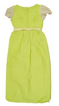 Vintage Lime Green Formal Dress dq - £20.50 GBP