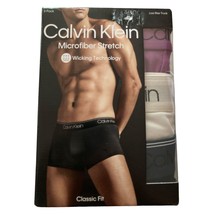 Calvin Klein Men&#39;s 2XL (44-46&quot;) Micro Stretch 3-Pack Low Rise Trunk - $26.72