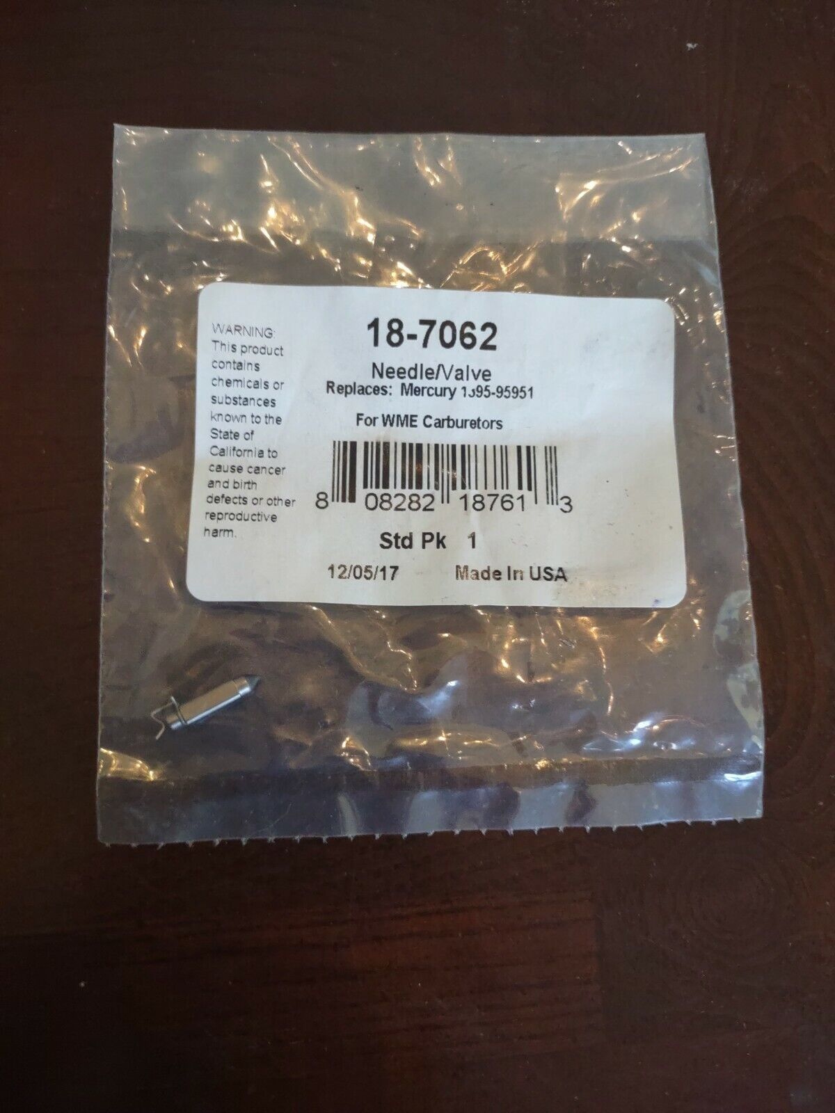 *NEW* 0750 Sierra INLET VALVE 18-7062 - $14.73
