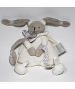 DouDou Compagnie Pantin Celeste Plush Rabbit Rattle Lovey Crib Paris France - £15.22 GBP