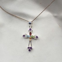 Vintage Crucifix Sterling Silver .925 Necklace &amp; Pendant - $43.55